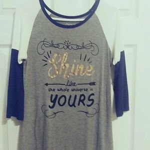 Women's Size Medium Ragland T "Shine"